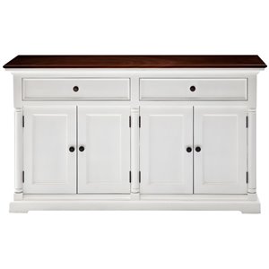 Beaumont Lane Buffet in Pure White and Dark Wood
