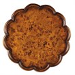 Beaumont Lane Transitional Wood Pedestal Table in Olive Ash Burl Brown