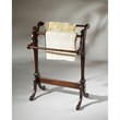 Beaumont Lane Rubber Wood Dark Brown Blanket Rack Rectangular Horizontal Rails 36