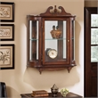 Beaumont Lane Wood Cherry Curio Cabinet Rectangular Distressed 27.5
