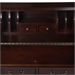 Beaumont Lane Cherry Veneer Medium to Dark Brown Desk Rectangular 7 Drawers Fully Assembled