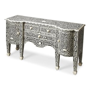 Beaumont Lane Bone Inlay Buffet in Black