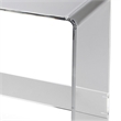 Beaumont Lane Crystal Clear Acrylic Console Table in Clear