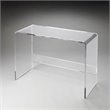 Beaumont Lane Crystal Clear Acrylic Console Table in Clear