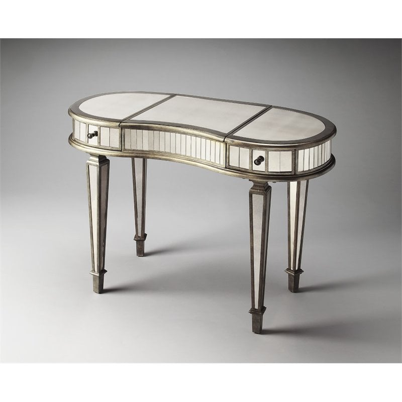 Beaumont Lane Wood Silver Vanity Rectangular 30
