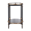Beaumont Lane Olive Ash Burl Medium Brown Serving Cart Oval Distressed 31