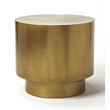 Beaumont Lane Metal Gold Accent End Table Round 18