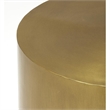Beaumont Lane Metal Gold Accent End Table Round 18