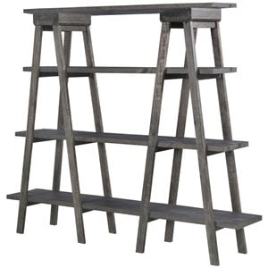 Beaumont Lane 4 Shelf Bookcase in Weathered Charcoal