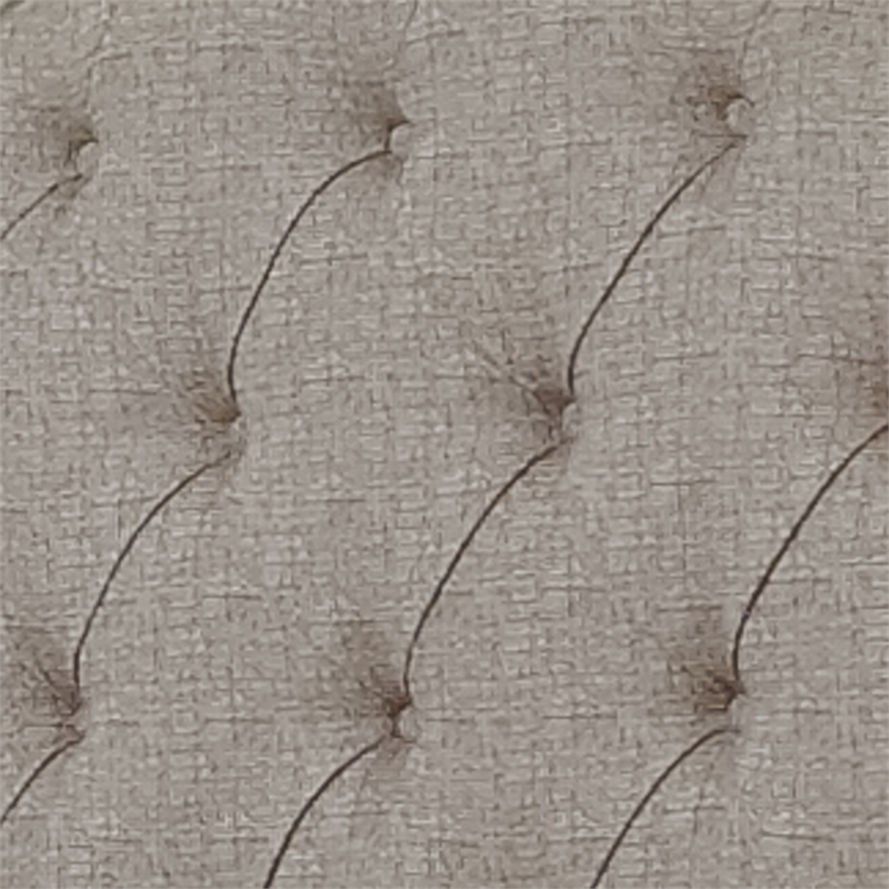 Beaumont Lane Farmhouse Wood King Tufted Upholstered Bed in White