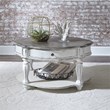 Beaumont Lane White Oak Round Cocktail Table