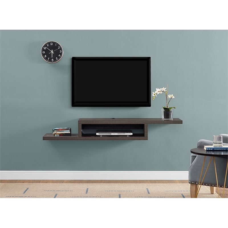 Beaumont Lane Modern Wood Wall Mounted Media Console for TVs up to 60