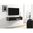 Beaumont Lane Laminate Gray Media Console Wall Mounted 48