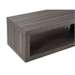 Beaumont Lane Laminate Gray Media Console Wall Mounted 48