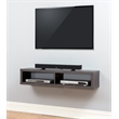 Beaumont Lane Laminate Gray Media Console Wall Mounted 48