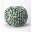 Beaumont Lane Comfort Seating Woven Pouffe in Green