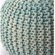 Beaumont Lane Comfort Seating Woven Pouffe in Green