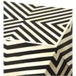 Beaumont Lane Bohemian Artisan Bone Inlay Accent Table in Black