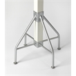 Beaumont Lane Metropolitan Living Square Costumer in White and Silver