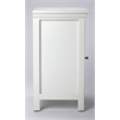 Beaumont Lane Metropolitan Living Glossy Chairside Chest in White