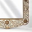 Beaumont Lane Teak Wood Brown Wall Mirror Rectangular Traditional