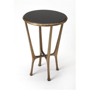 Beaumont Lane Metal Gold End Table Rectangular Modern