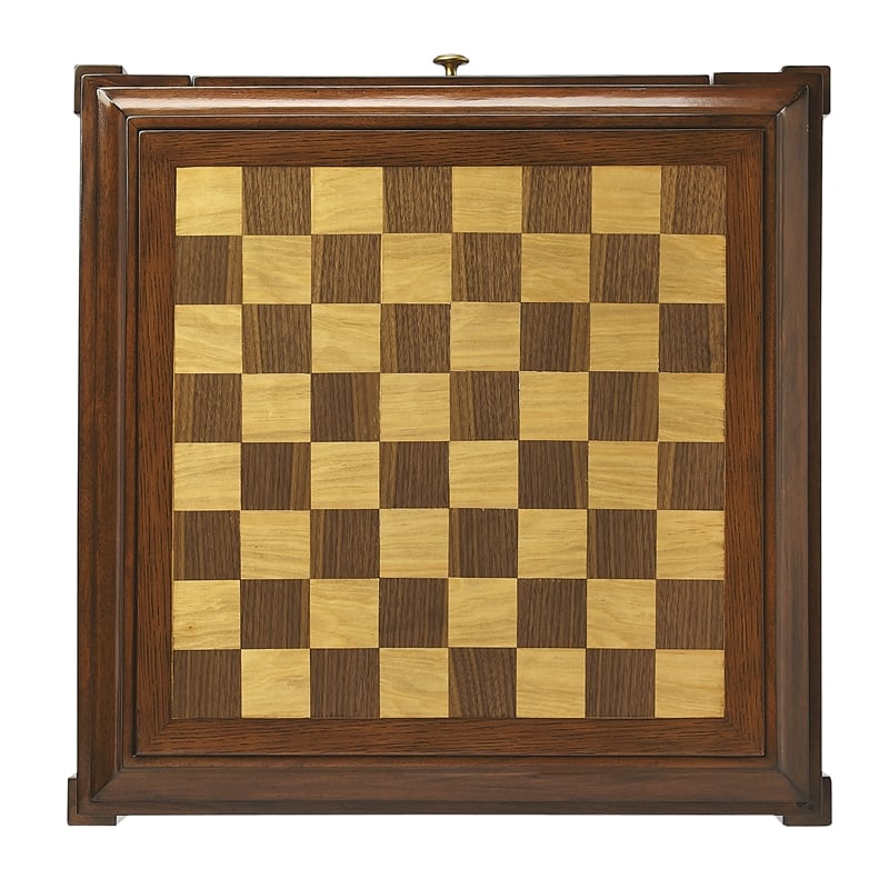 Beaumont Lane Mastercrafted Antique Game Table in Brown
