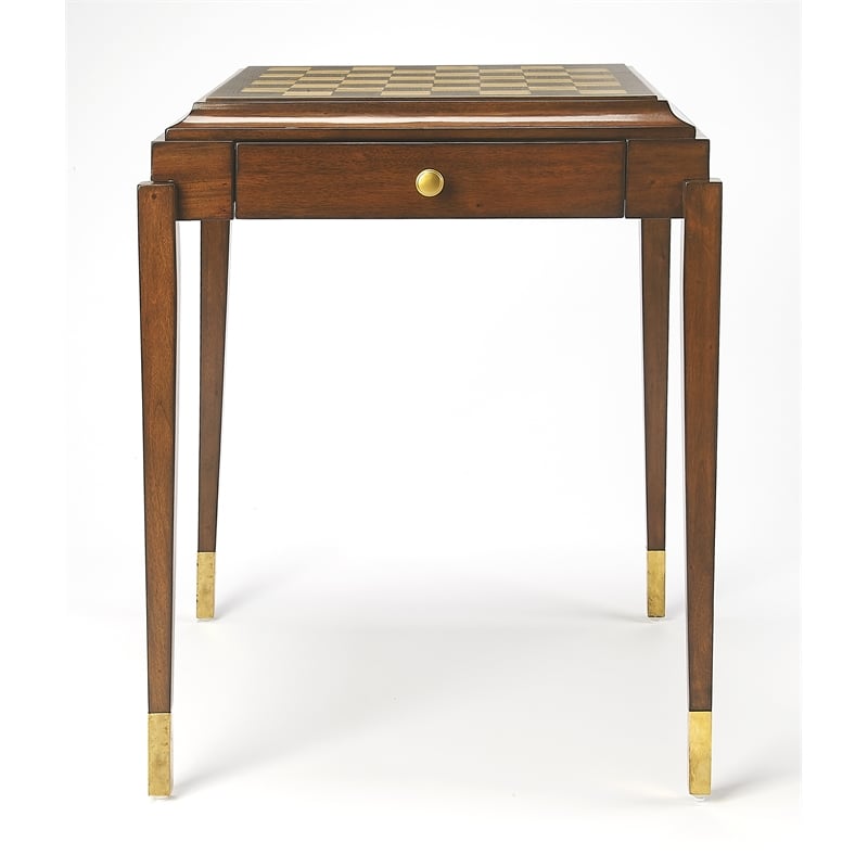 Beaumont Lane Mastercrafted Antique Game Table in Brown