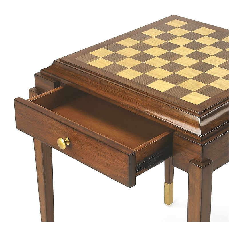 Beaumont Lane Mastercrafted Antique Game Table in Brown