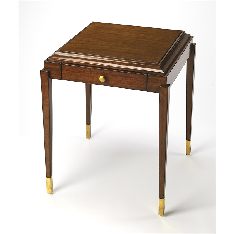 Beaumont Lane Mastercrafted Antique Game Table in Brown