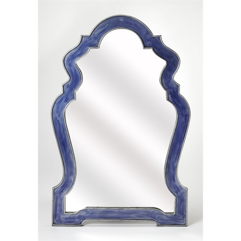 Beaumont Lane Hall of Mirrors Mirror in Blue