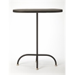 Beaumont Lane Metal Furniture End Table in Black Gold