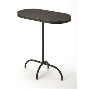 Beaumont Lane Metal Furniture End Table in Black Gold