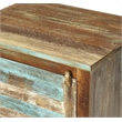 Beaumont Lane Boho Chic Shutter Painted Accent Cabinet in Brown
