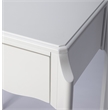 Beaumont Lane Metropolitan Living Glossy  Nightstand in White