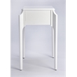 Beaumont Lane Metropolitan Living Glossy  Nightstand in White