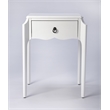 Beaumont Lane Metropolitan Living Glossy  Nightstand in White