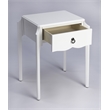 Beaumont Lane Metropolitan Living Glossy  Nightstand in White