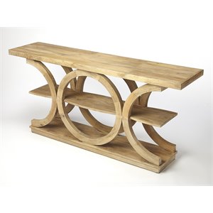 Beaumont Lane Metropolitan Living Rustic Modern Console Table in Brown