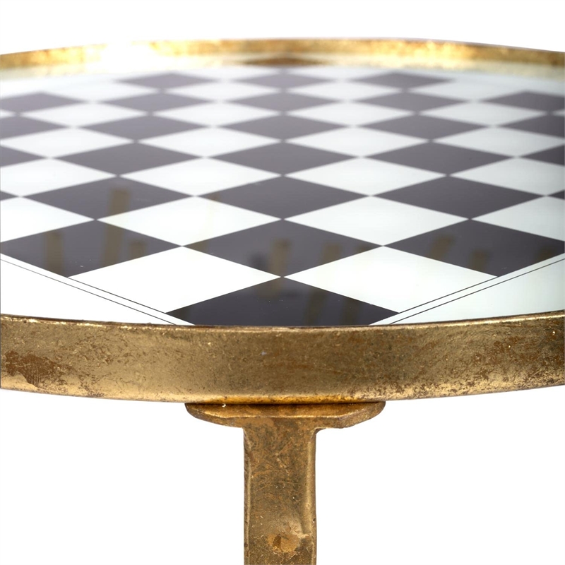 Beaumont Lane Metropolitan Living Antique Game Table in Gold