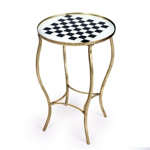 Beaumont Lane Metropolitan Living Antique Game Table in Gold