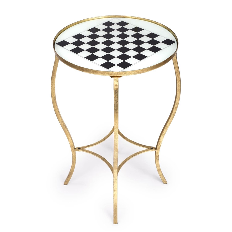 Beaumont Lane Metropolitan Living Antique Game Table in Gold