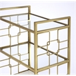 Beaumont Lane Metropolitan Living Polished Bar Cart in Gold