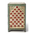 Beaumont Lane Boho Chic Hand Painted Chest in Brown