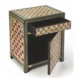Beaumont Lane Boho Chic Hand Painted Chest in Brown