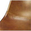 Beaumont Lane Leather Brown Side Chair