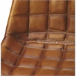 Beaumont Lane Leather Brown Side Chair
