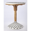 Beaumont Lane Rattan White and Black Bistro Table