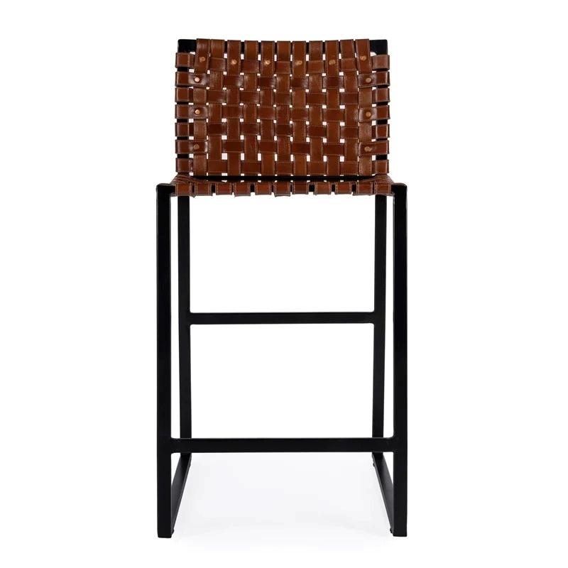 Beaumont Lane Metal Brown Counter Stool Rectangular 27