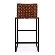 Beaumont Lane Metal Brown Counter Stool Rectangular 27